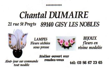 Chantal Dumaire artisan à Gisy les Nobles