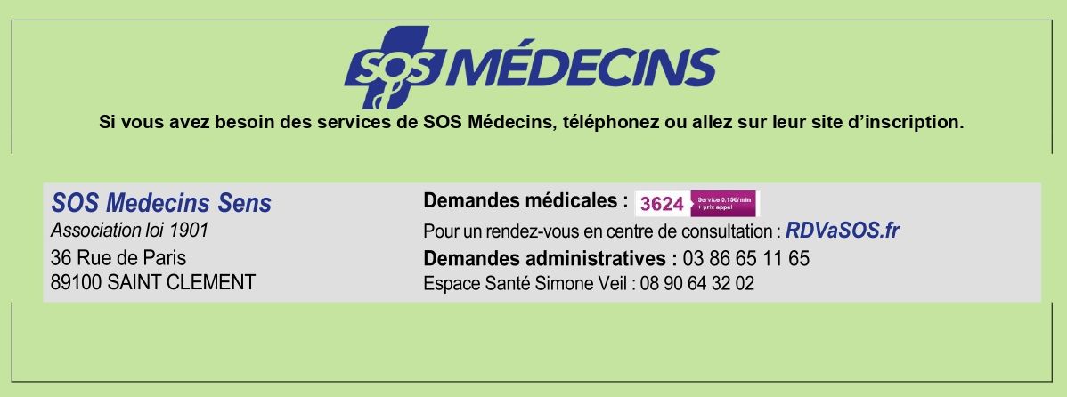 Affiche SOS medecins